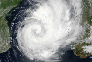 Tropical Cyclone Dineo 14 February 2017. Image: NASA Earth Observatory.