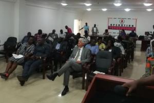 Participants at the UN-SPIDER Institutional Strengthening Mission in Ghana, October 2018.