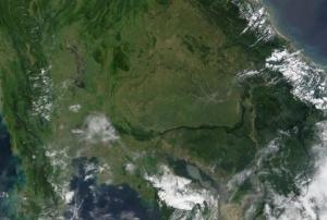 Archive image of seasonal flooding in South-East Asia in 2002. Image: NASA.