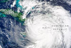 Hurricane Matthew 2016, Haiti. Courtesy of NASA Earth Observatory