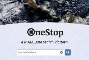 NOAA OneStop Data Search Platform. Image Credit: NOAA