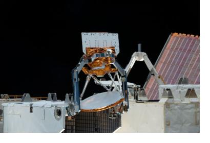 COWVR, at center, and TEMPEST, not shown, were installed aboard the International Space Station in late 2021
