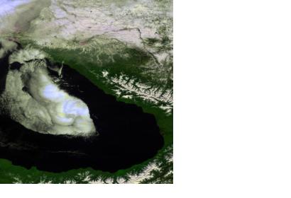 satellite image of the Black sea