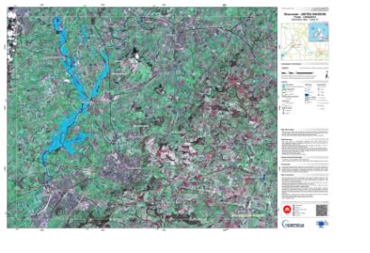 Flood delineation map for Gloucester, UK, created by Copernicus in February 2014