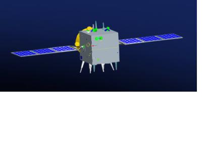 Rendition of VRSS-1 satellite, launched in September 2012