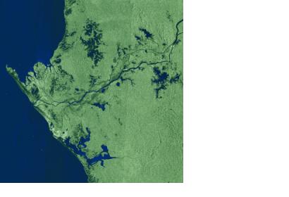 Gabon captured by ESA's Envisat radar sensor in 2005