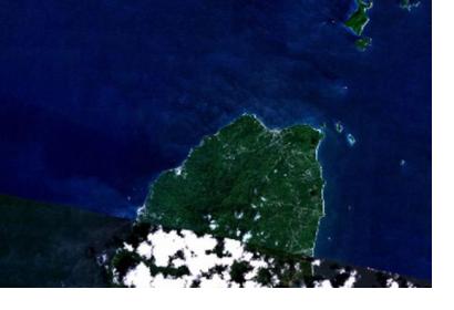 Kick’em Jenny volcano, located just off the coast of Grenada (Image: NASA)