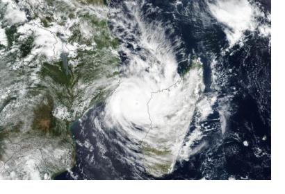 The Visible Infrared Imaging Radiometer Suite (VIIRS) on the Suomi NPP satellite acquired this image of the cyclone on March 11, 2019, as it spun across the Mozambique Channel. Image: NASA.