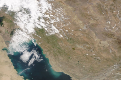 Parts of Iran (Islamic Republic of) and the region captured by the MODIS instrument on board the Terra satellite on 29 March 2019. Image: NASA Worldview application.