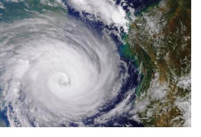 Cyclone Idai west of Madagascar on 20 March 2019. Image: contains modified Copernicus Sentinel data (2019), processed by ESA, CC BY-SA 3.0 IGO.