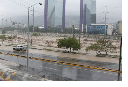 Inundations caused by Hurricane Alex in 2010 in Mexico. Image courtesy of Flickr website