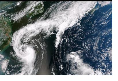 An image of Tropical Storm Toraji over Japan taken by the Suomi NPP satellite on 2 September 2013. Image: NASA/CC BY 2.0