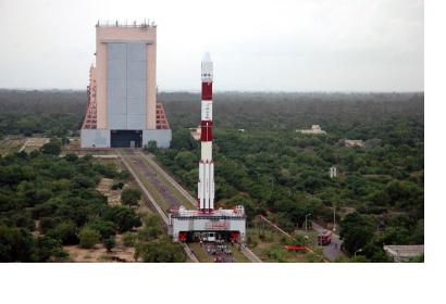 PSLV C11 Rocket being readied to Launch
