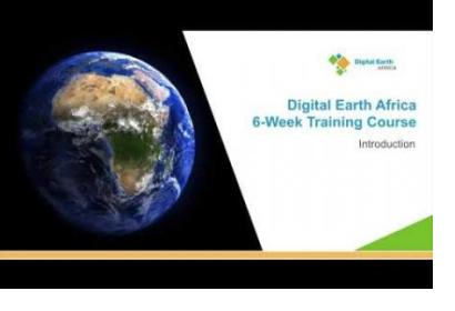 The introduction Lesson of the Digital Earth Africa Training Course. Image: Space in Africa