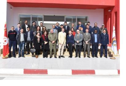 Participants at the workshop organized as part of the UN-SPIDER Technical Adivsory Mission to Tunisia, 4-6 March 2020.