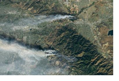 Fires in Southern California. Image: Nasa Earth Observatory. Fires in Southern California. Image: Nasa Earth Observatory.