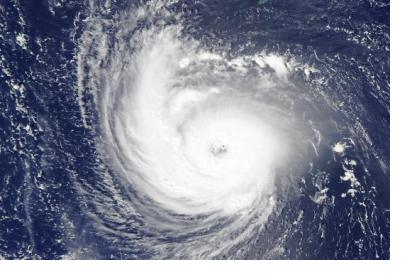 Hurricane Florence (2018). Image: NASA Earth Observatory.